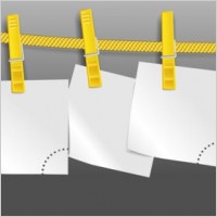 rope on the blank paper 02 vector