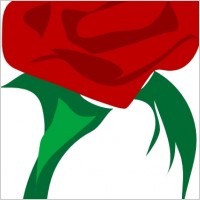 Rose Red Flower clip art