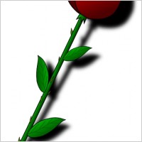 Rose Red Flower clip art