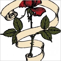Rose Scroll clip art