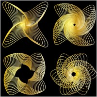 rotating spiral pattern 02 vector