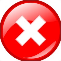 Round Error Warning Button clip art