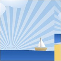 sailing boast  on sealine