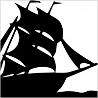 Sailing Boat Silhouette clip art