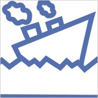 Sailing Motor Ship clip art