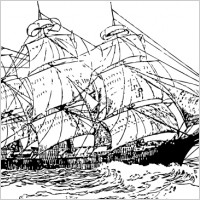 Sailing Ship clip art