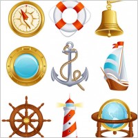 sailing small icon 02 vector