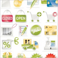 sale of a shopping icon vector