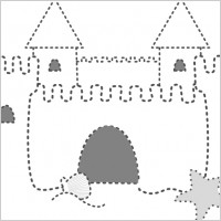 Sand Castle clip art