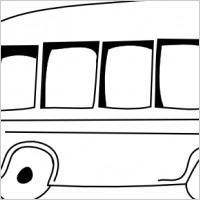 Cartoon Bus Outline