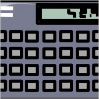 Scientific Calculator Symbol Icon clip art