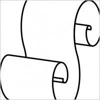 Scroll Outline clip art