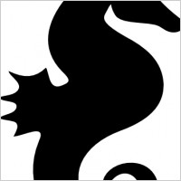 Seahorse Silhouette clip art