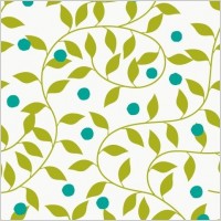Seamless Green Floral Pattern Vector Background