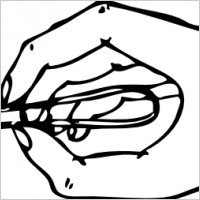 serving a sugar cube clip art