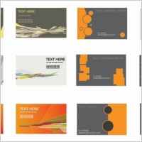 Set of Business Cards Vector