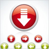 Set of buttons for web design