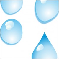 Set Of Water Drops clip art
