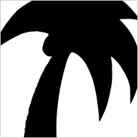 Shapes Palm Tree clip art