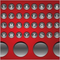 Shiny Alphabet Buttons