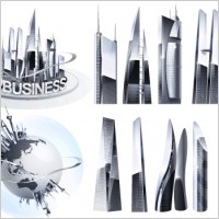 Shiny Vector Business Buildings