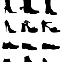 Shoe Vectors Silhouettes