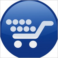 shopping cart-blue