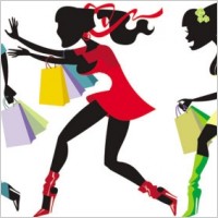 shopping girl 04 vector