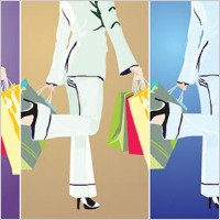 Shopping Girl Vector