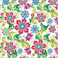 Showy Seamless Floral Vector Background