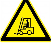 Sign Fork Lift Trucks clip art