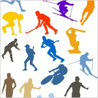 Silhouette Sport Disciplines Set