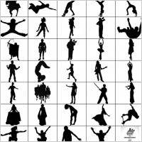 silhouettes brush