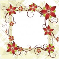 

								Silk Flower Design Card							