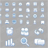 Simple and practical web design icon vector material