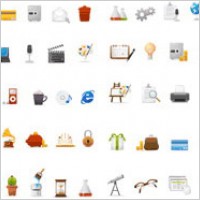 Simple and practical web icons vector
