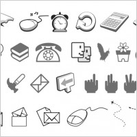 simple black and white icon vector of two
