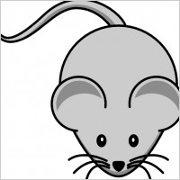 Simple Cartoon Mouse clip art