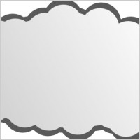 Simple Cloud clip art