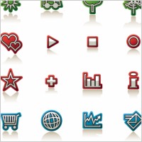 simple decorative icon vector
