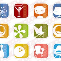 Simple icon vector graphics material