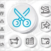 Simple style icon vector graphics post material