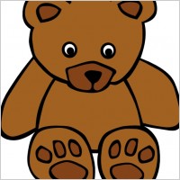 Simple Teddy Bear clip art
