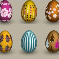six eggs vector