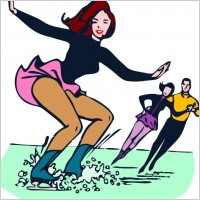 Skate Competition clip art