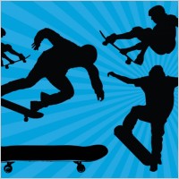 Skateboard Silhouette Vectors