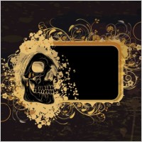 skeleton pattern background 03 vector