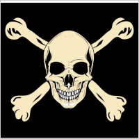 Found some Free vector relate (free skull and crossbones stencils) in