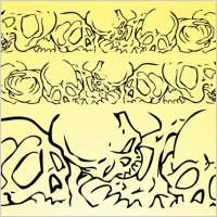 Skulls Vector Banner