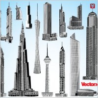 Skyscraper Vector Pack 1